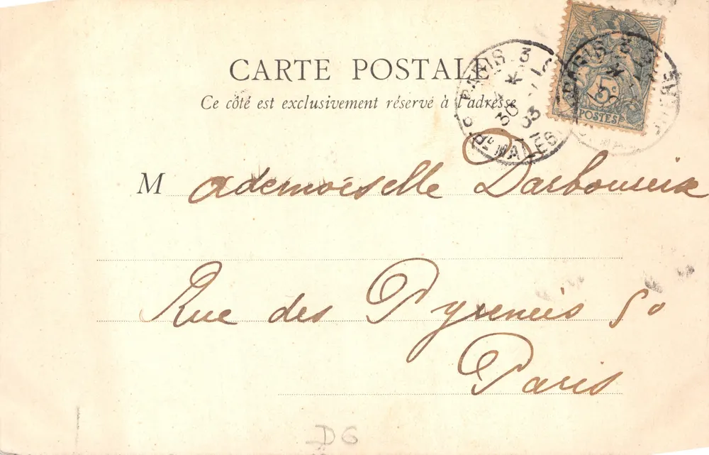 Tour de Marne — Von JOINVILLE nach CHAMPIGNY — B. F., PARIS - Rückseite