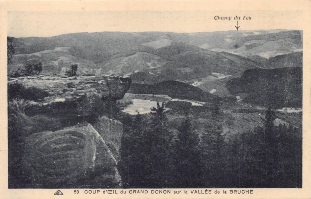 Ausblick vom Grand Donon auf das Tal der Bruche — Verlag AAE, Nr. 50 - Vorderseite