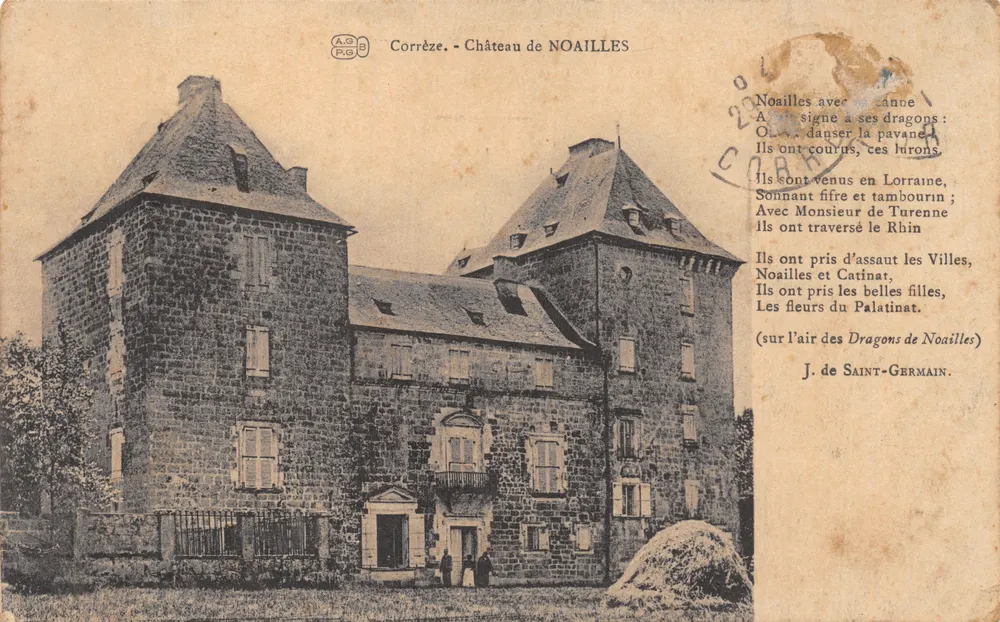 Corrèze - Schloss Noailles — Verlag A.G.P.G. n°19 - Vorderseite