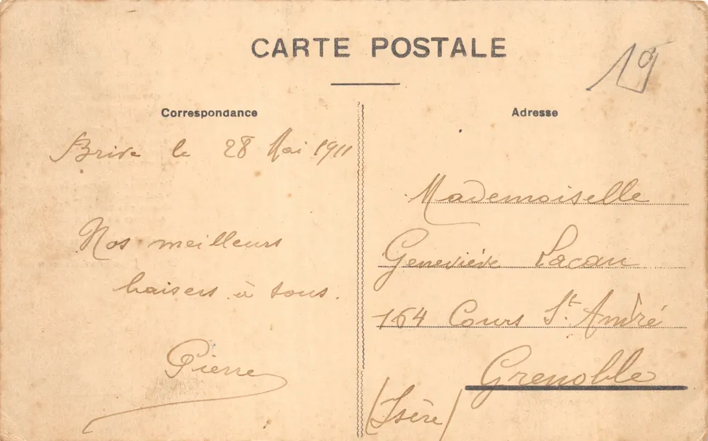Corrèze - Schloss Noailles — Verlag A.G.P.G. n°19 - Rückseite