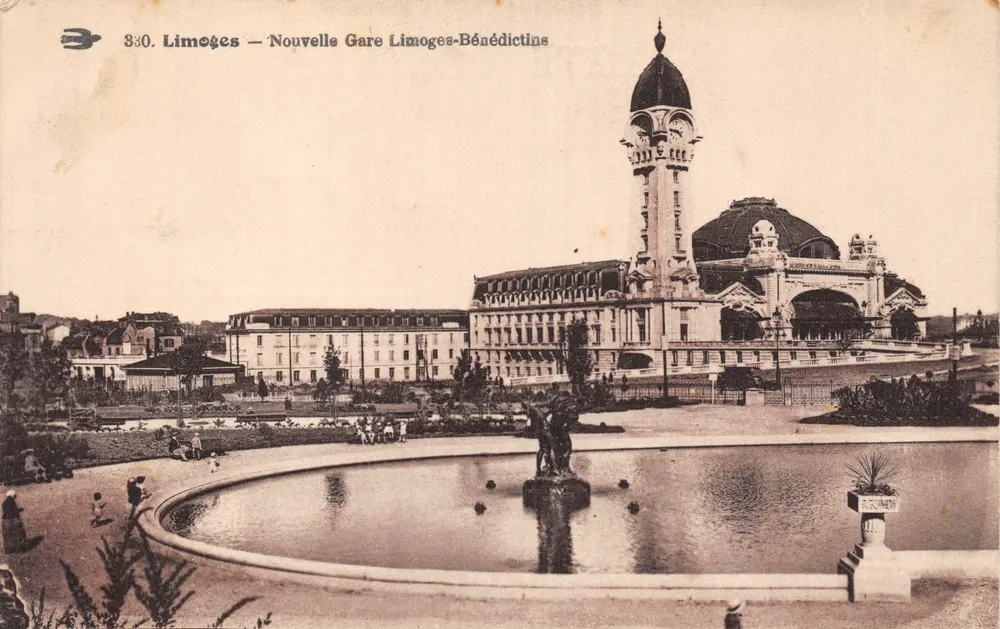 Limoges — Neue Limoges-Bénédictins-Bahnhof — Verleger R. GOURMET - Vorderseite