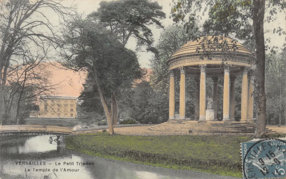 Versailles — Das kleine Trianon — Der Tempel der Liebe — Verlegerin Mme Moreau, Versailles - Vorderseite
