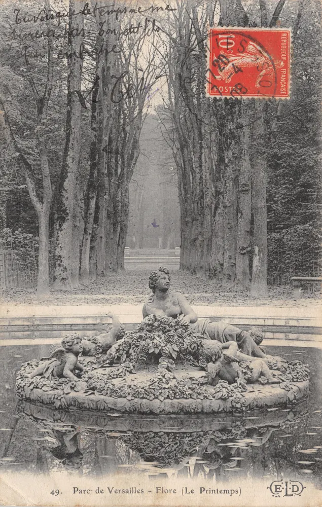 Parc de Versailles - Flore (Le Printemps) — éditeur E.D. n°49 - 正面
