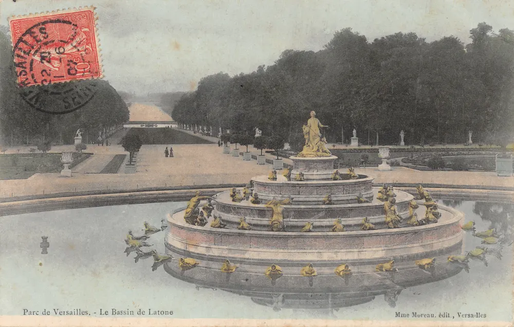 Park von Versailles — Der Bassin de Latone — Mme Moreau, Verleger, Versailles - Vorderseite