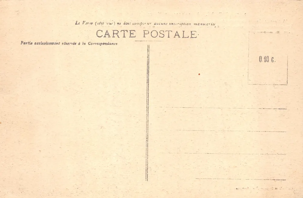 Carnac — Alinhamentos do Ménec — Coleção Laurent-Nel, Rennes - Verso