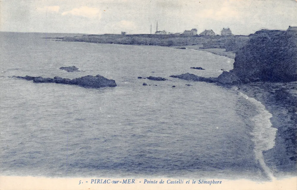 Piriac-sur-Mer — Pointe de Castelli und der Sémaphore — Verleger nicht sichtbar, Nr. 5 - Vorderseite