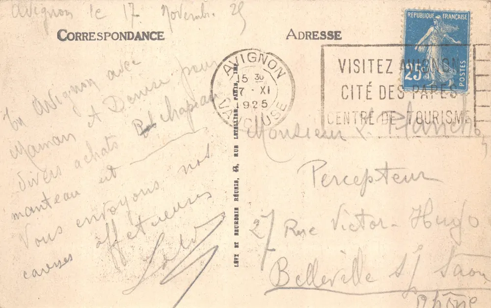 Avignon — Le Jacquemart — LL - पीछे