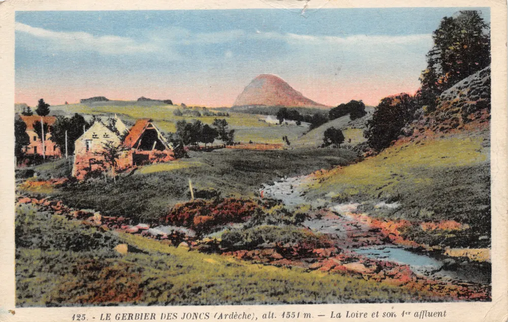 Der Gerbier des Joncs (Ardèche), H. 1531 m. — Die Loire und ihr 4. Nebenfluss - Vorderseite