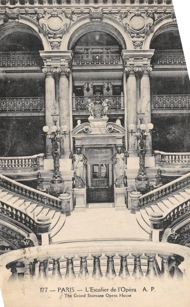 PARIS — L'Escalier de l'Opéra — A.P. — n° 177 - Recto