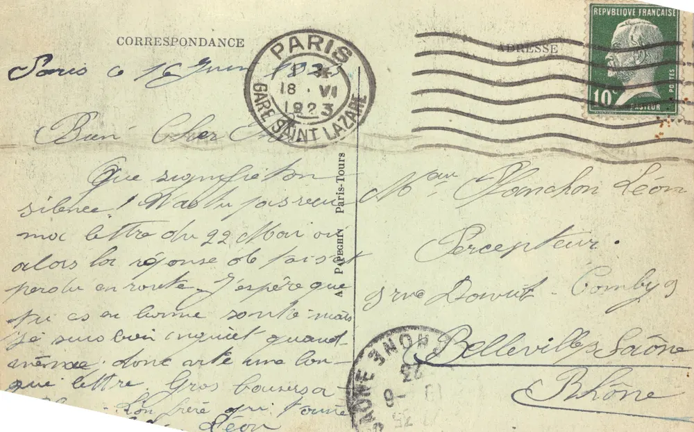 PARIS — L'Escalier de l'Opéra — A.P. — n° 177 - Verso