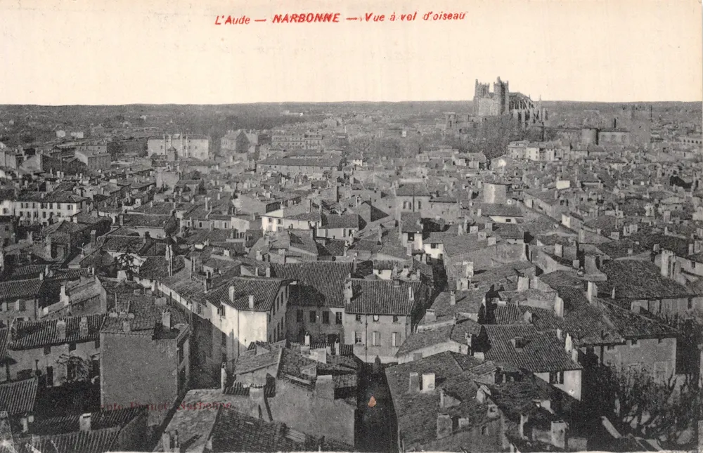 Narbonne — Vogelperspektive — Verleger Antoine Prunoc, Narbonne - Vorderseite