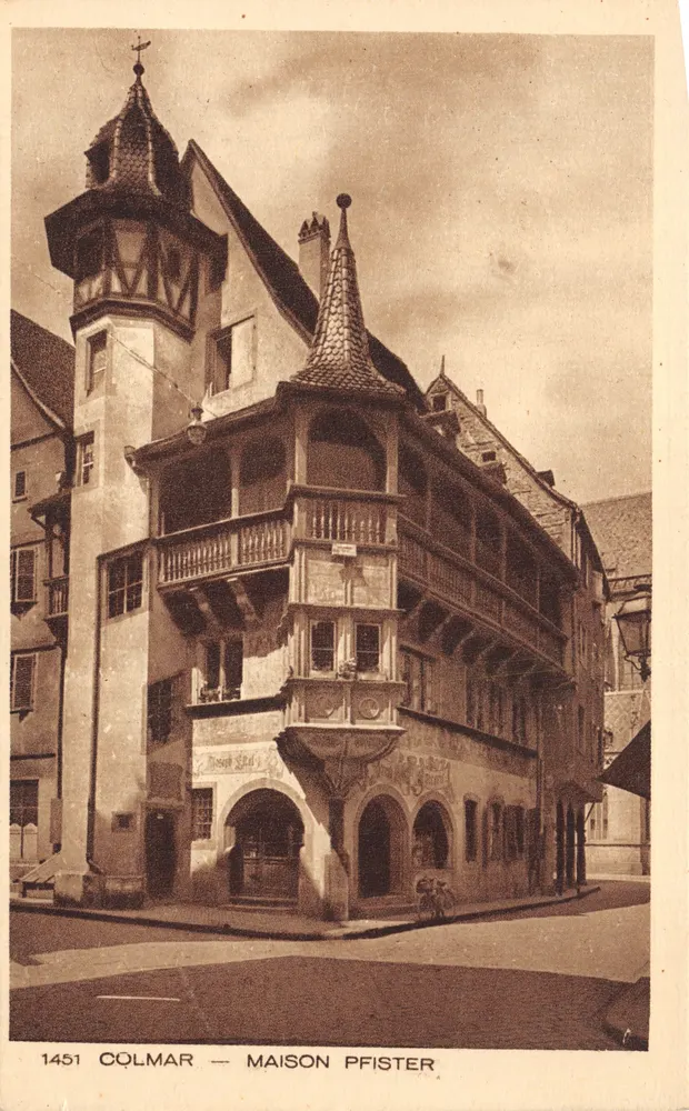 Colmar — Pfister-Haus — Verleger DRUCK AUF DER KARTEN n°1451 - Vorderseite