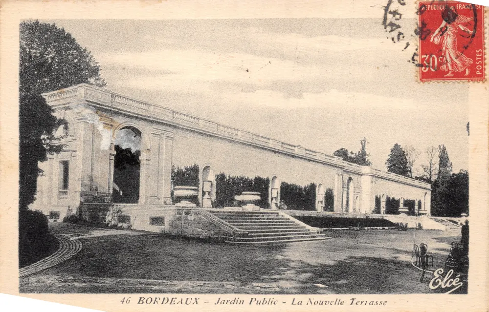 Bordeaux — Öffentlicher Garten — Neue Terrasse — Verlag Elcée - Vorderseite