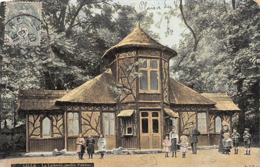 Lille - Die Käserei, Vauban-Garten — Verlag L.V.O. Nr. 17 - Vorderseite