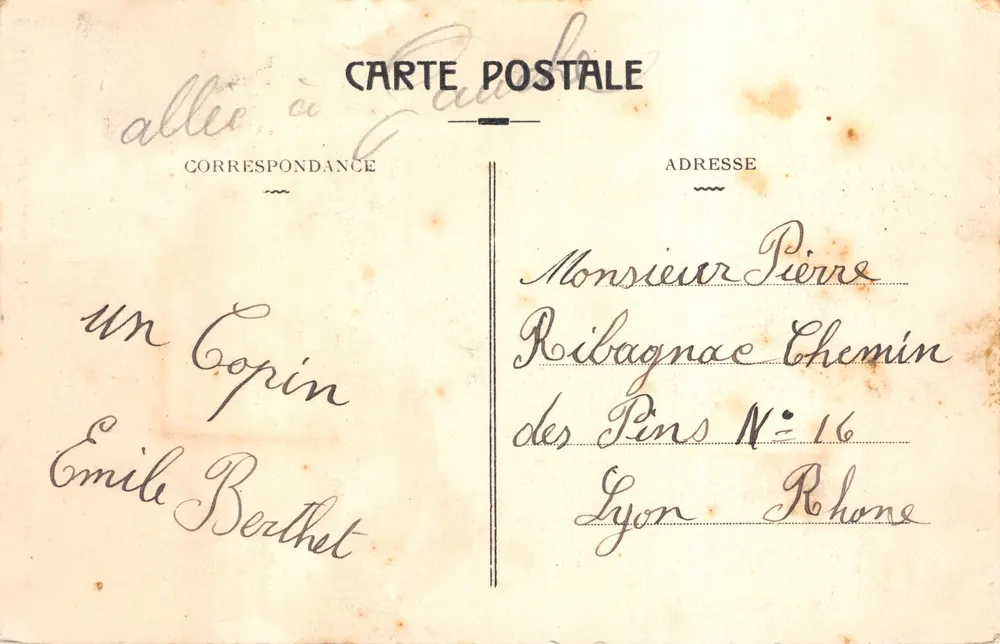 TARBES — Statue à Danton — Édition E. G - Verso