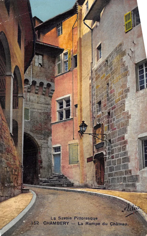 Chambery — La Rampe du Château — éditeur Adia, n° 152 - Recto