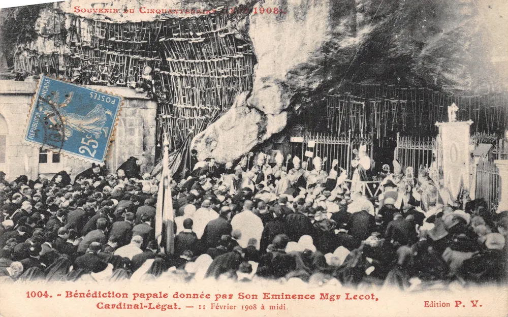 Bénédiction papale — célébration du Cinquantenaire (1908) — Édition P.Y - Recto
