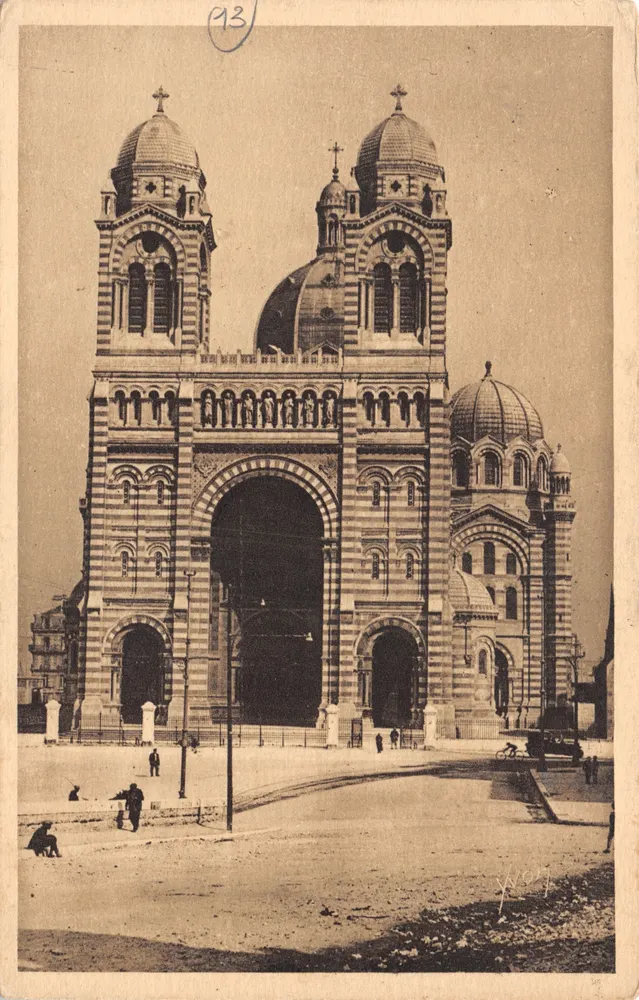 Kathedrale von Brest — Ansicht der Fassade — Kunstausgabe YVON, Paris - Vorderseite