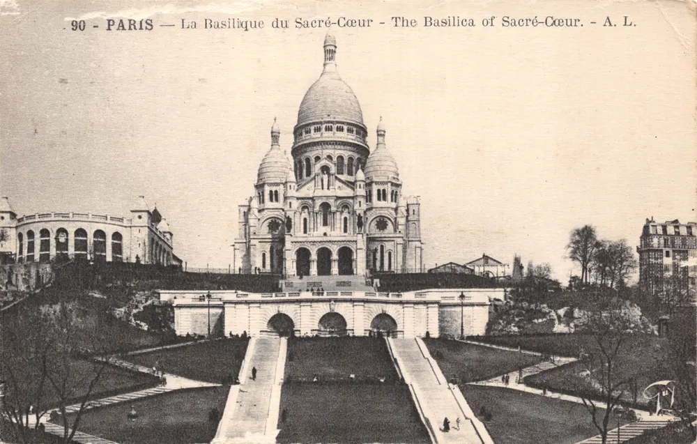 PARIS — La Basílica del Sagrado Corazón — A. L - Anverso