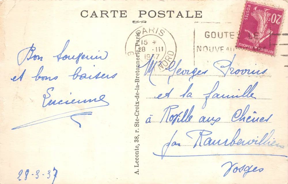 PARIS — La Basílica del Sagrado Corazón — A. L - Reverso