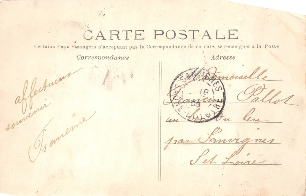 PARIS - Buttes Chaumont, die Hängebrücke. J.H. - Nr. 203 - Rückseite