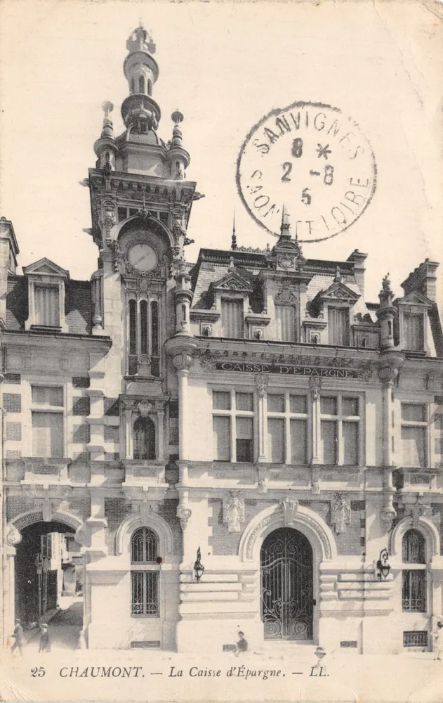 Chaumont — La Caisse d'Épargne — LL. Éditeur LL. N° 25 - Recto