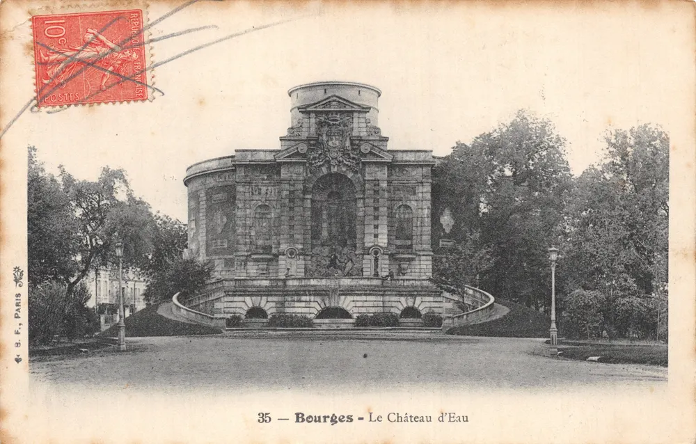Bourges — The Water Castle — publisher B. É. PARIS, no. 35 - Front