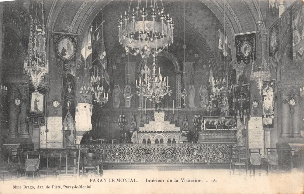 Paray-le-Monial — Innenansicht der Visitation — Frau Drago, Andachtskunst - Vorderseite
