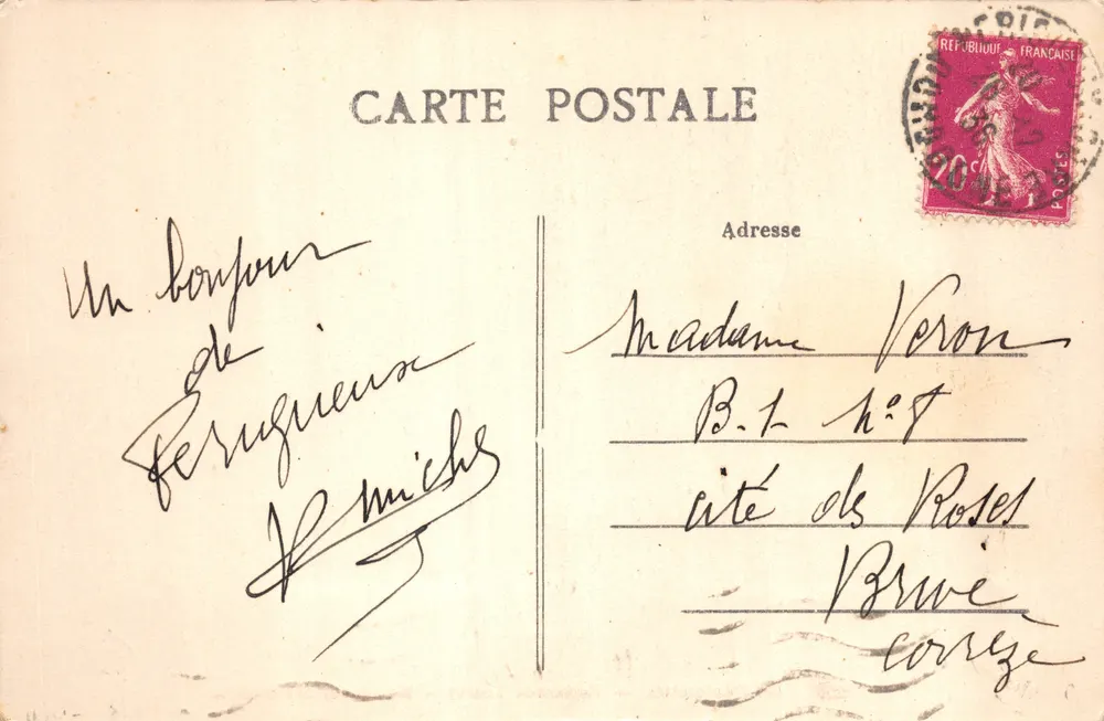 Périgueux — Esplanada Tourry — Monumento dos Mobiles - Verso