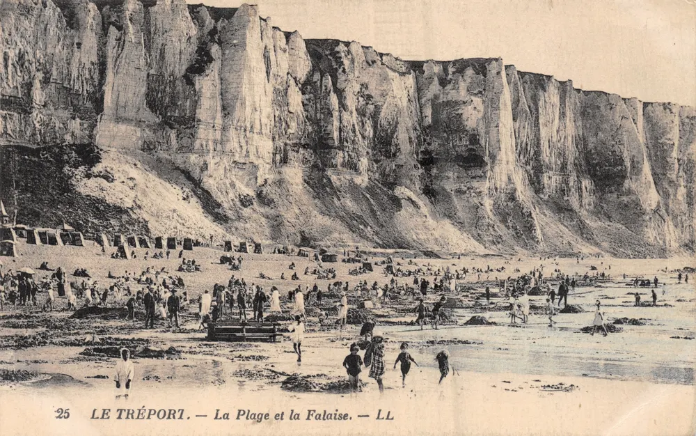 Le Tréport — Der Strand und der Kliff — LL — n°25 - Vorderseite