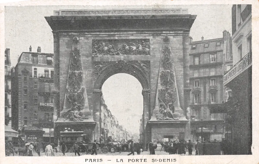Paris — La Porte Saint-Denis — éditeur AMER PICON - Recto