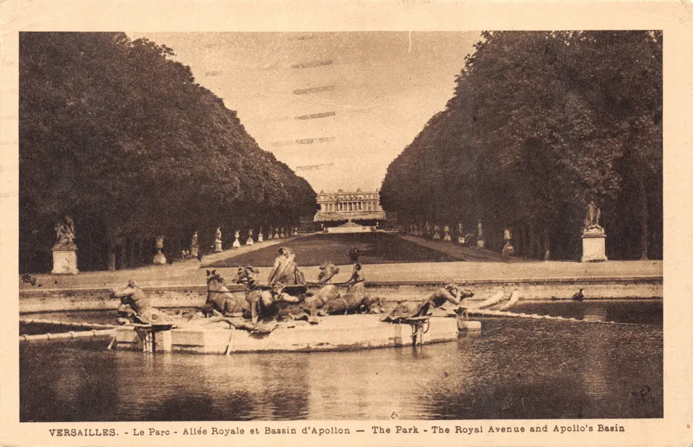 Versailles — Der Park - Königliche Allee und Apollo-Becken — Édition Colbert, Versailles - Vorderseite