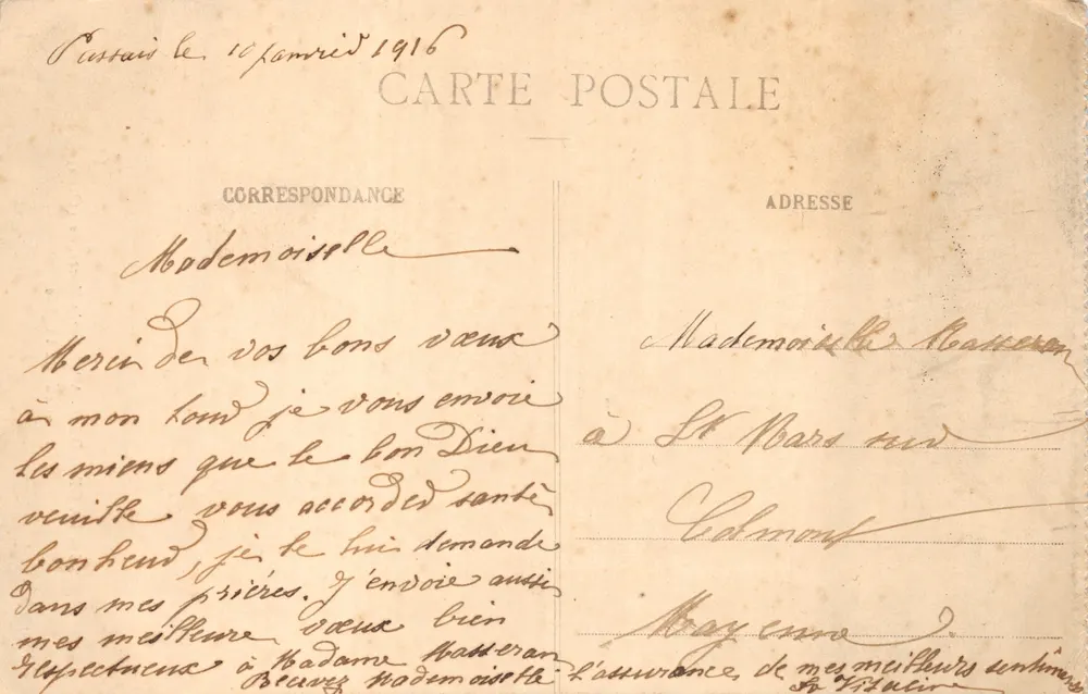 La Grande-Trappe — Innenansicht der Kirche — Sammlung G. T - Rückseite