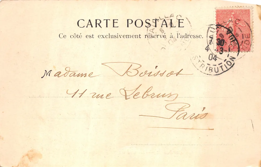 Bordeaux — Ansicht des Lac du Parc Bordelais — V. P. Paris 904 - Rückseite