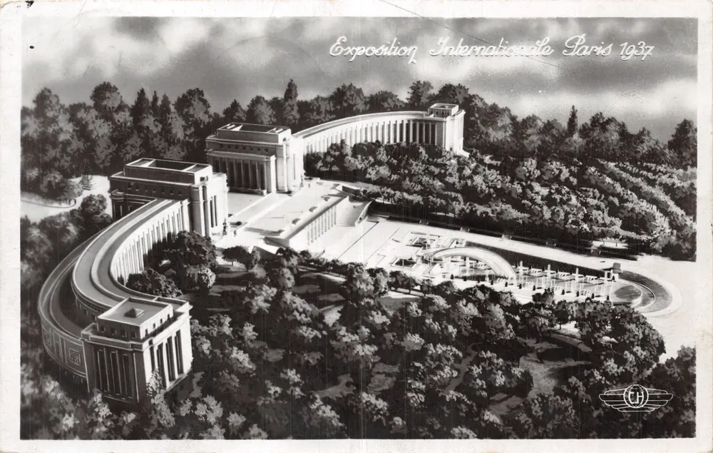 Palast von Trocadéro — Internationale Ausstellung Paris 1937 — Verlag CH - Vorderseite