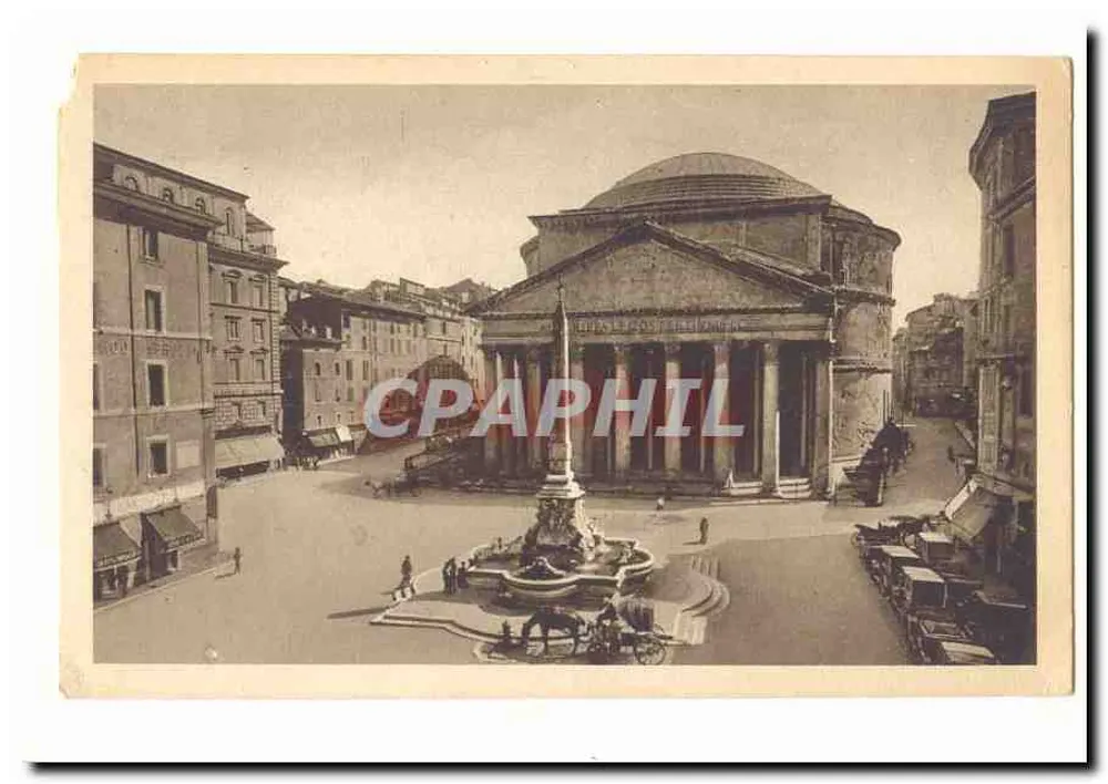 Piazza della Rotonda — Pantheon Roms — unbekannter Verlag - Vorderseite