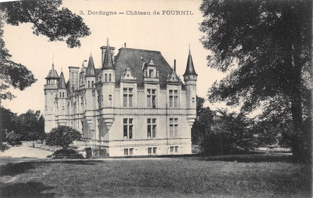 Dordogne — Schloss Fournil — Verleger nicht sichtbar, Seriennummer 3 - Vorderseite