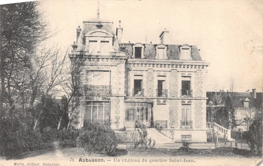 Aubusson — Ein Schloss im Viertel Saint-Jean — Mothe, Verlag, Aubusson, Nr. 71 - Vorderseite