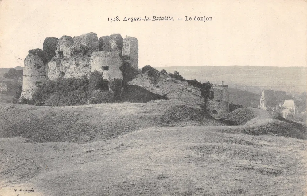 Arques-la-Bataille — Der Bergfried — Verleger H. Mouchard, Nr. 1548 - Vorderseite