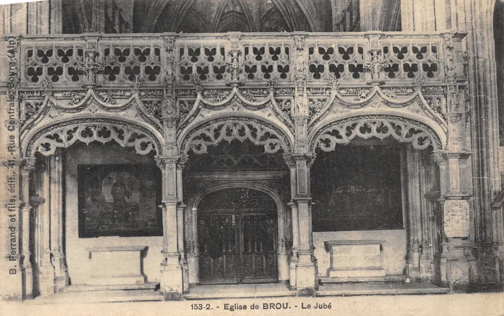 Kirche von Brou - Der Jubé — Verlag B. Ferrand et fils, Nr. 153-2 - Vorderseite