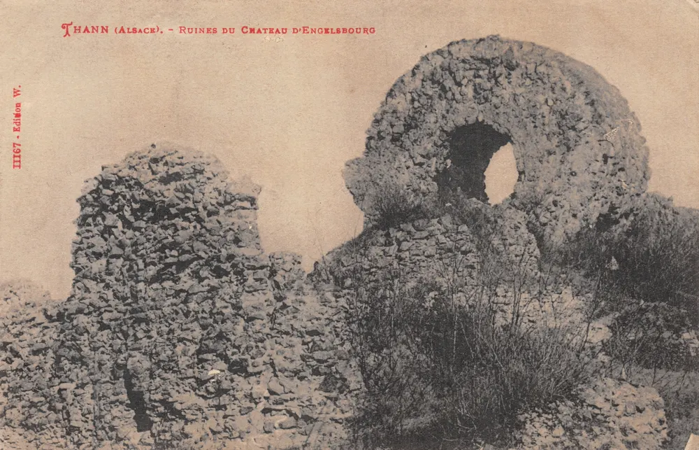 Thann (Elsass) — Ruinen des Schlosses Engelsbourg — Edition W. n° III167 - Vorderseite