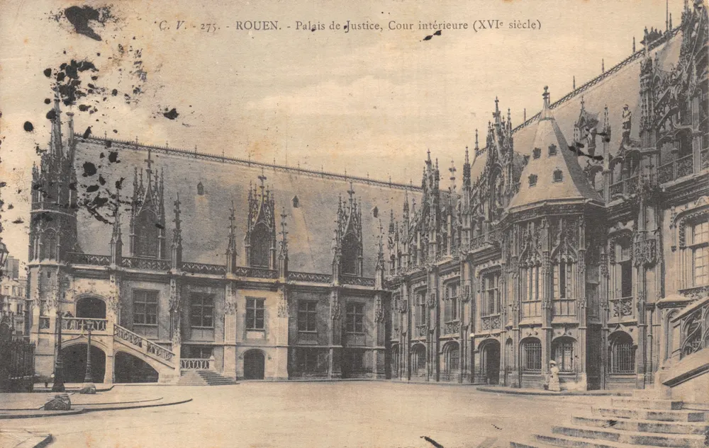 Rouen - Palast der Justiz, Innenhof (16. Jahrhundert) - C.V. 275 - Vorderseite