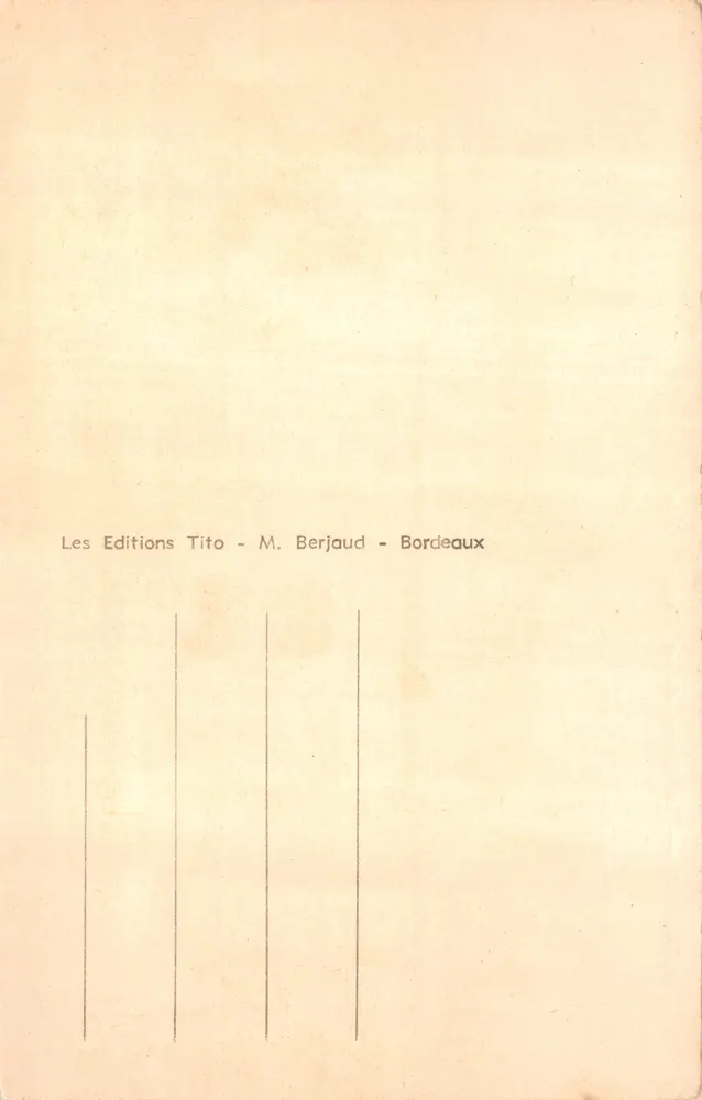 Arcachon — O Casino da Praia — Editor Tito - Verso