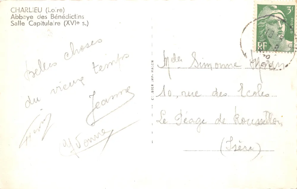 Charlieu (Loire) — Benediktinerabtei, Kapitelhaus (16. Jahrhundert) — Cim - Rückseite