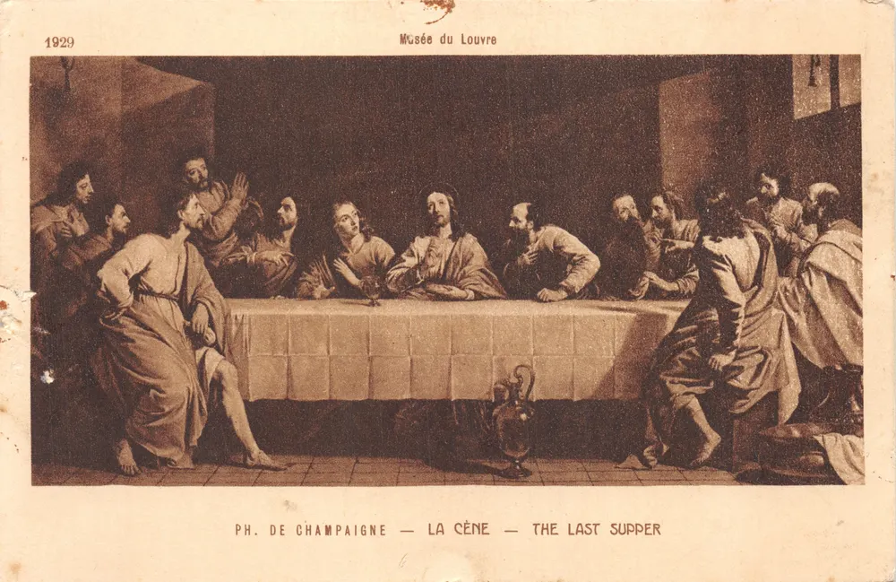 La Cène — Le Dernier Souper — Musée du Louvre — PH. DE CHAMPAIGNE — édition 1929 - Recto