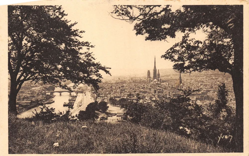 Ansicht von Rouen — Côte Sainte-Catherine — Art Editions YVON - Vorderseite