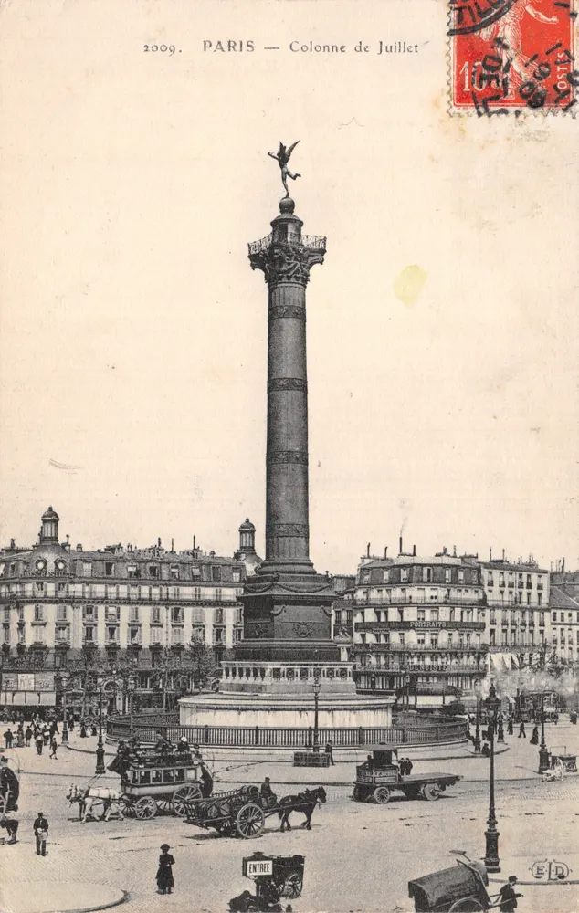 Paris — Colonne de Juillet — Éditeur Portraits - 앞면