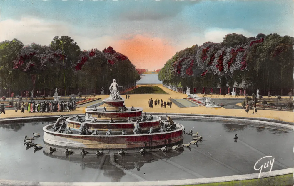 Versailles — Der Bassin de Latone und der Große Kanal — Verlag GUY - Vorderseite