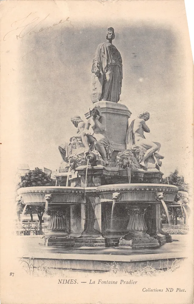 Nîmes — La Fontaine Pradier — Collections ND Phot. n°27 - Vorderseite