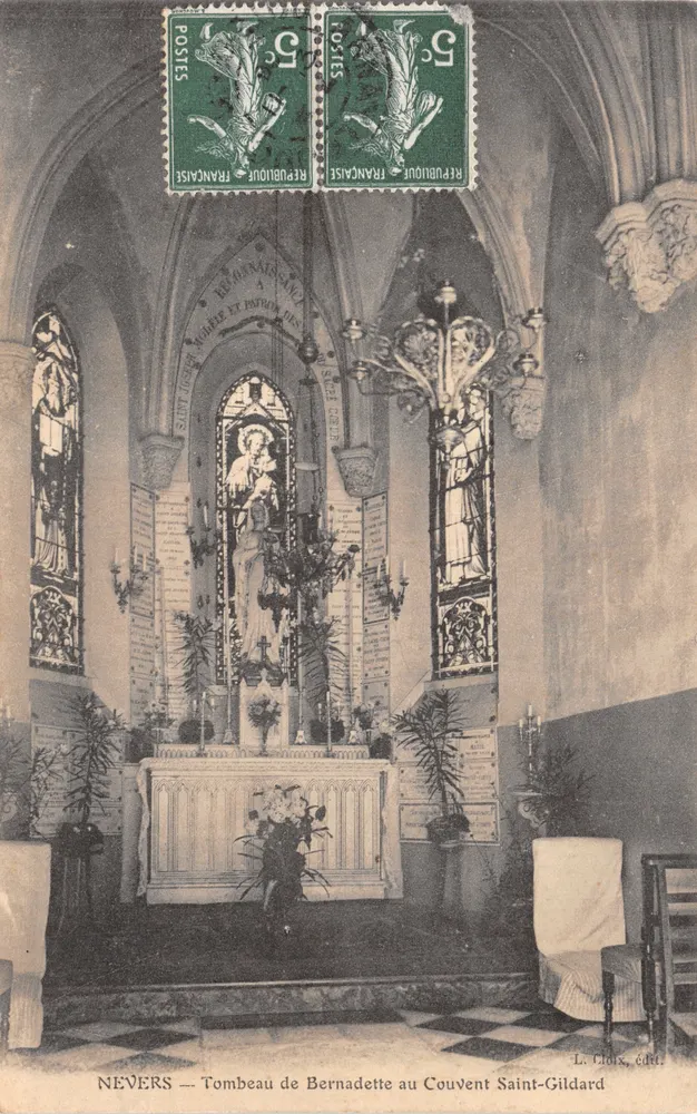 Nevers — Tombeau de Bernadette au Couvent Saint-Gildard — L. Cloix, édit - Recto